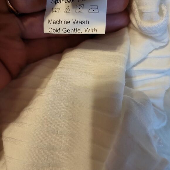 𝅺Isaac Mizrahi blue and white striped lined midi dress sz 12 - Picture 7 of 10